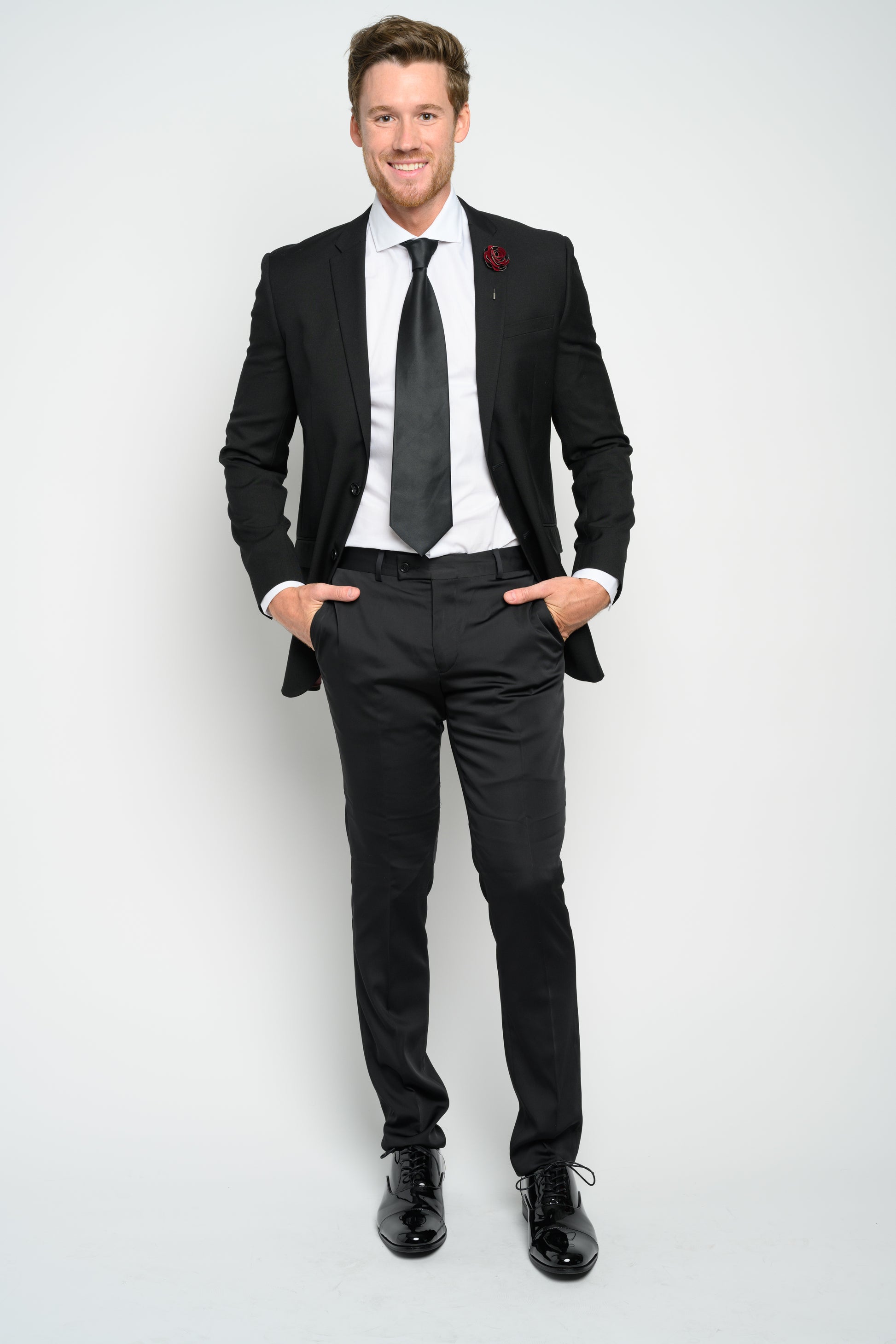Men's Black Slim Fit Suit 