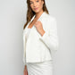OMC  2-Pieces Women's Ivory Double Breasted Luxe Suit