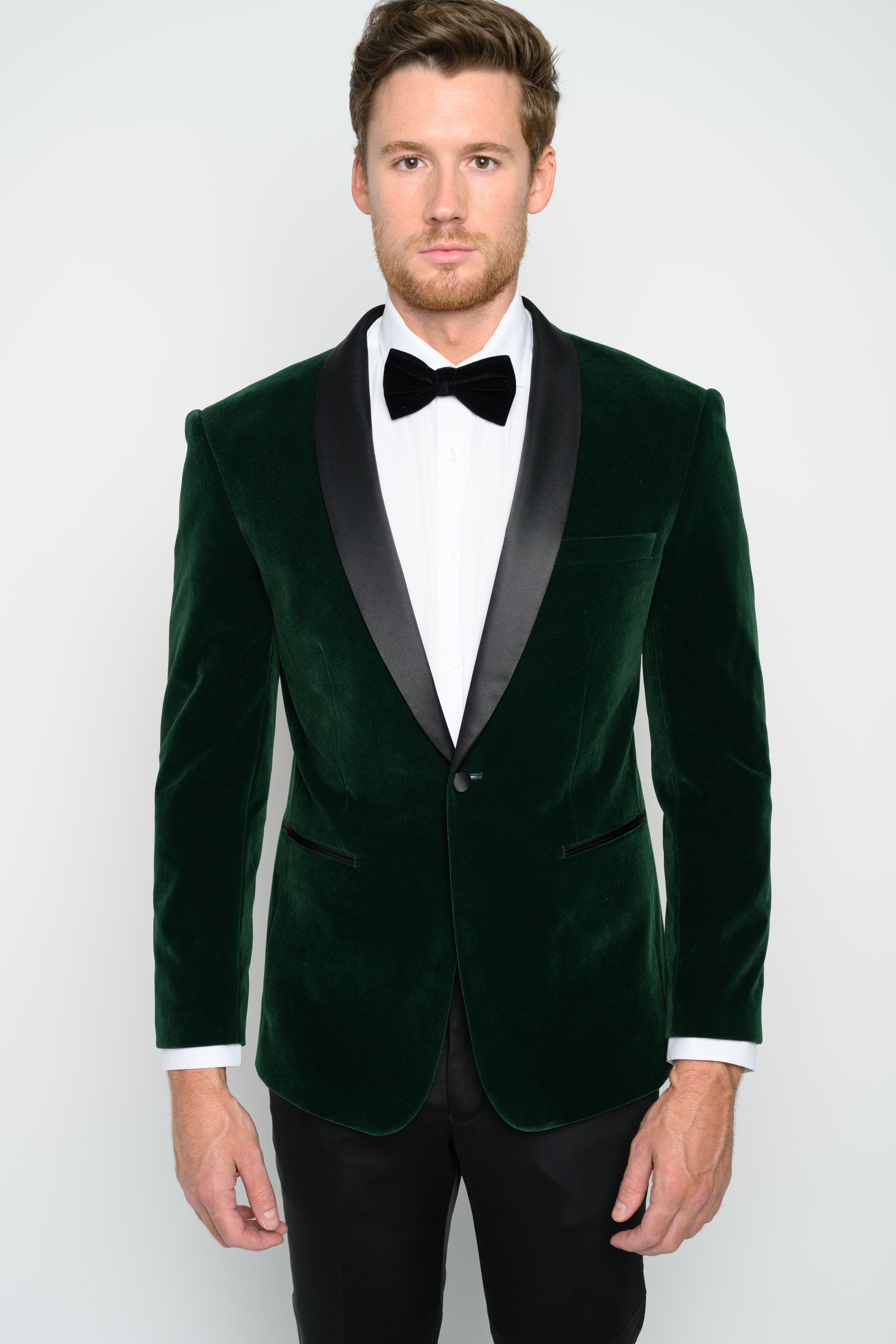 Hunter green shop velvet suit jacket