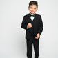 Boy's Black Slim Fit Suit
