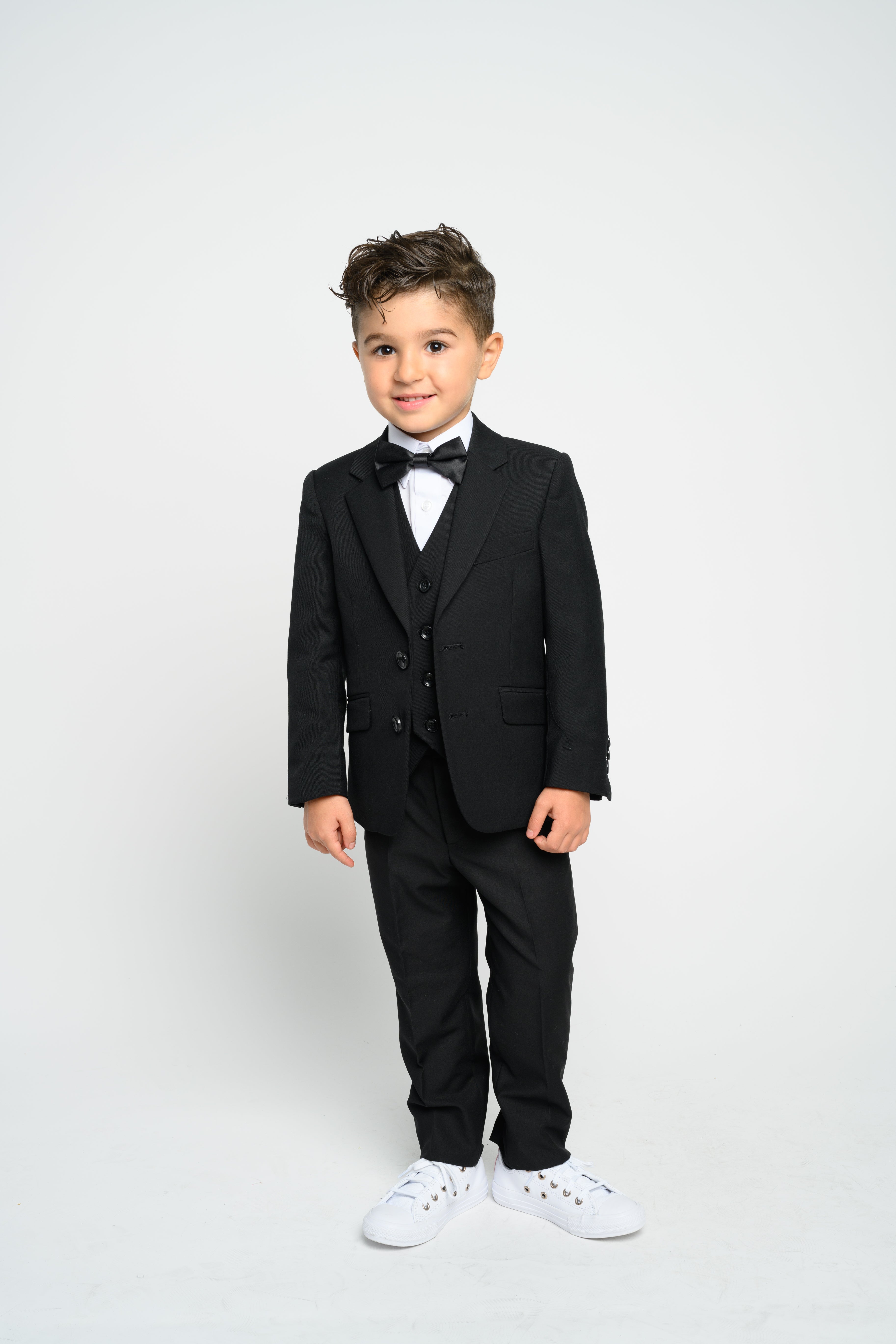 Boys slim sale fit black suit