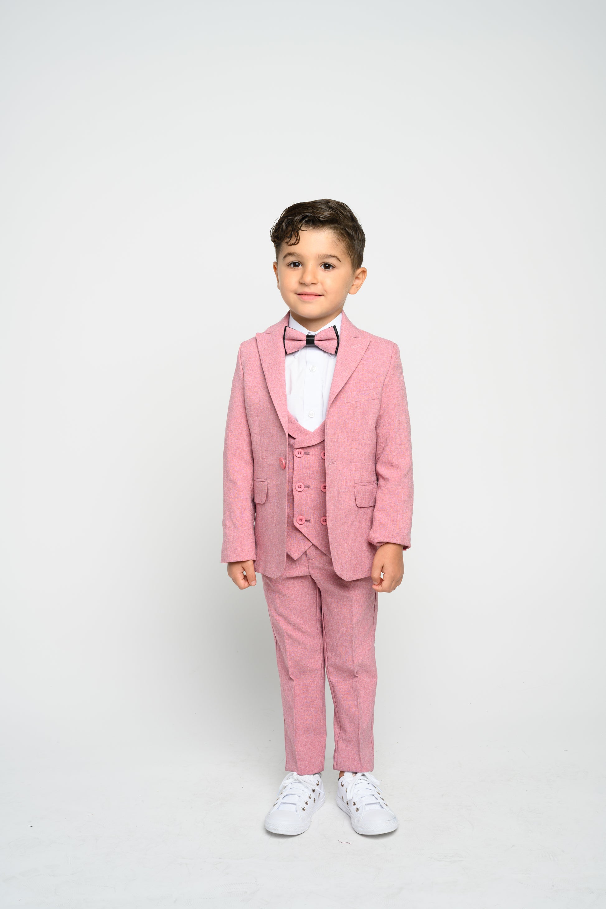 Boy's Dusty Rose Slim Fit Suit