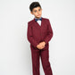  Boy's Burgundy Slim Fit Suit