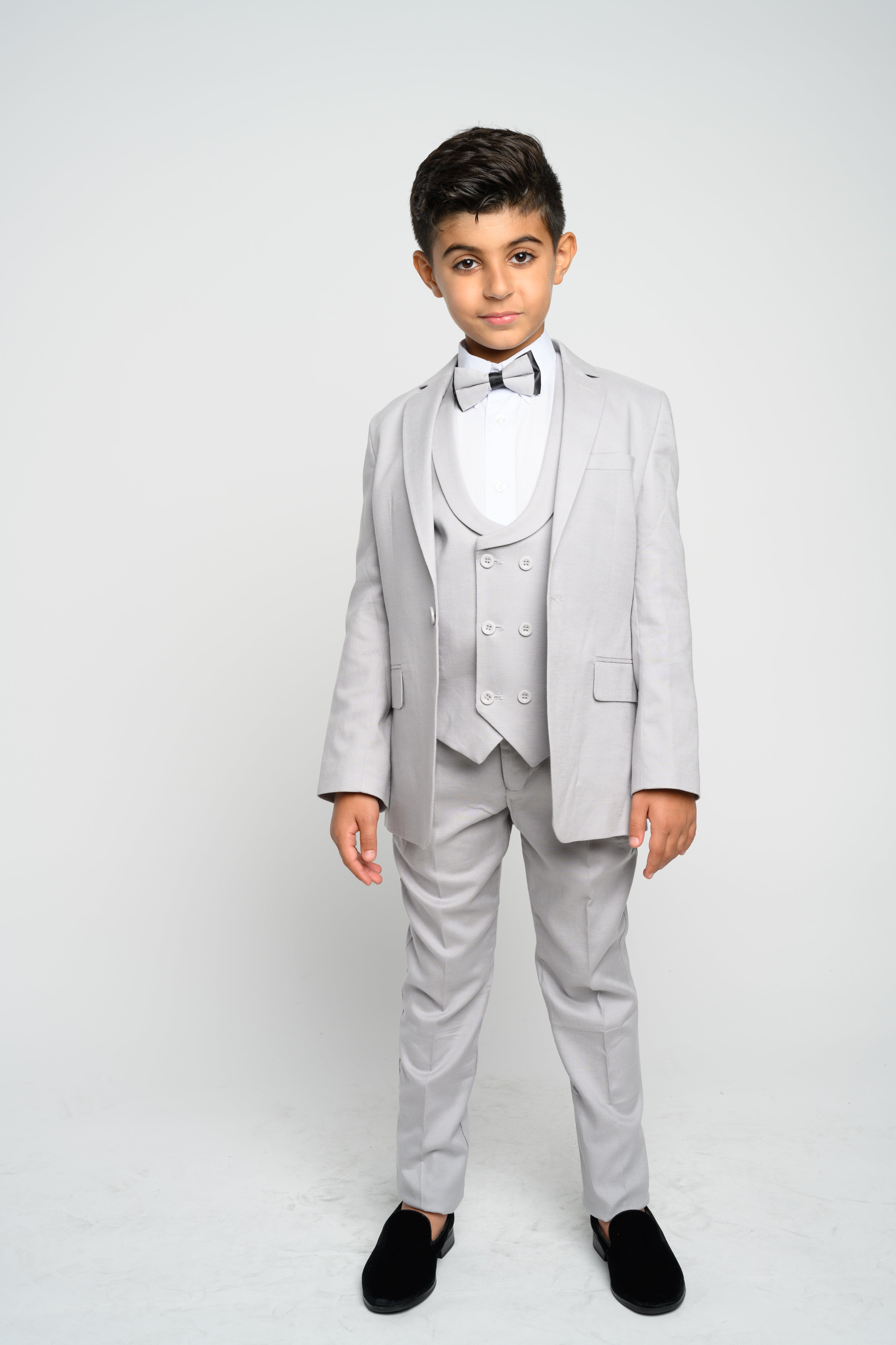 Boys silver outlet suit