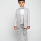 Boy's Silver Slim Fit Suit