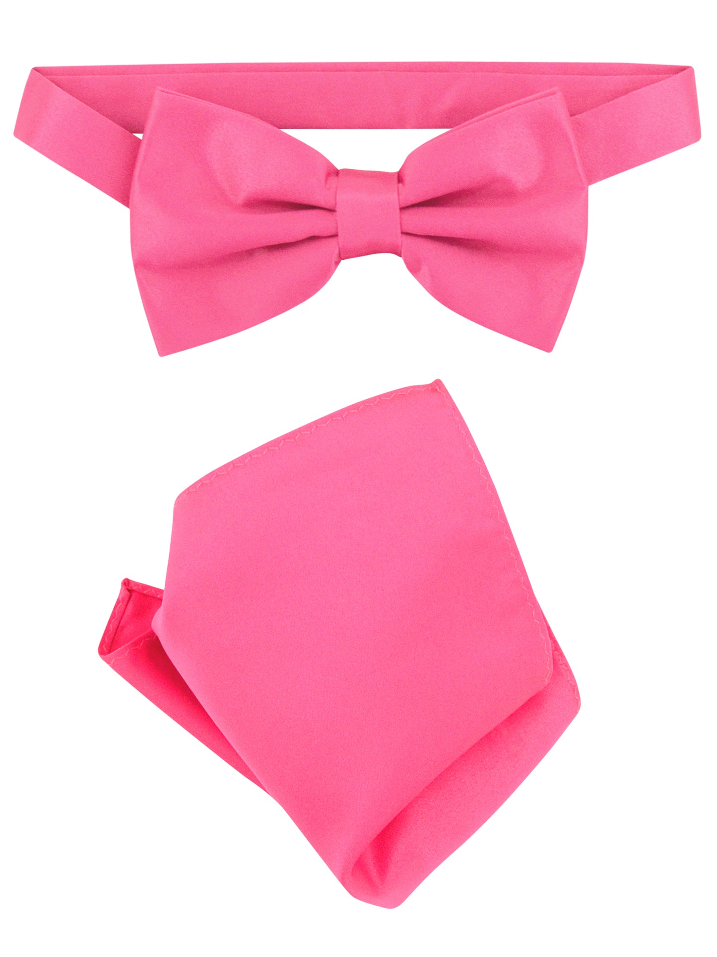 OMC Signature Men's Solid Color Bow Tie Accessories Set