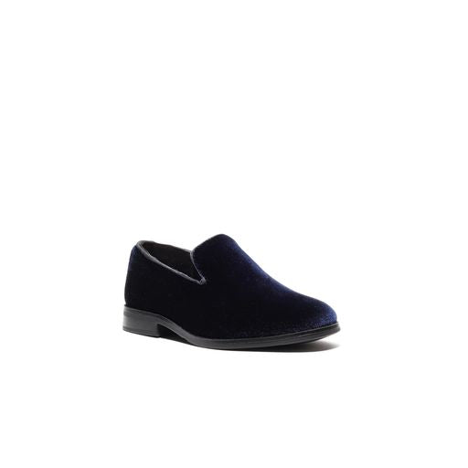 Boy's Velvet Loafers Navy Blue 6.5 Youth Boy's Velvet Loafers Navy Blue 6.5 Youth