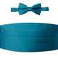 OMC Signature Men's Solid Color Cummerbund and Bow Tie Accessories Set