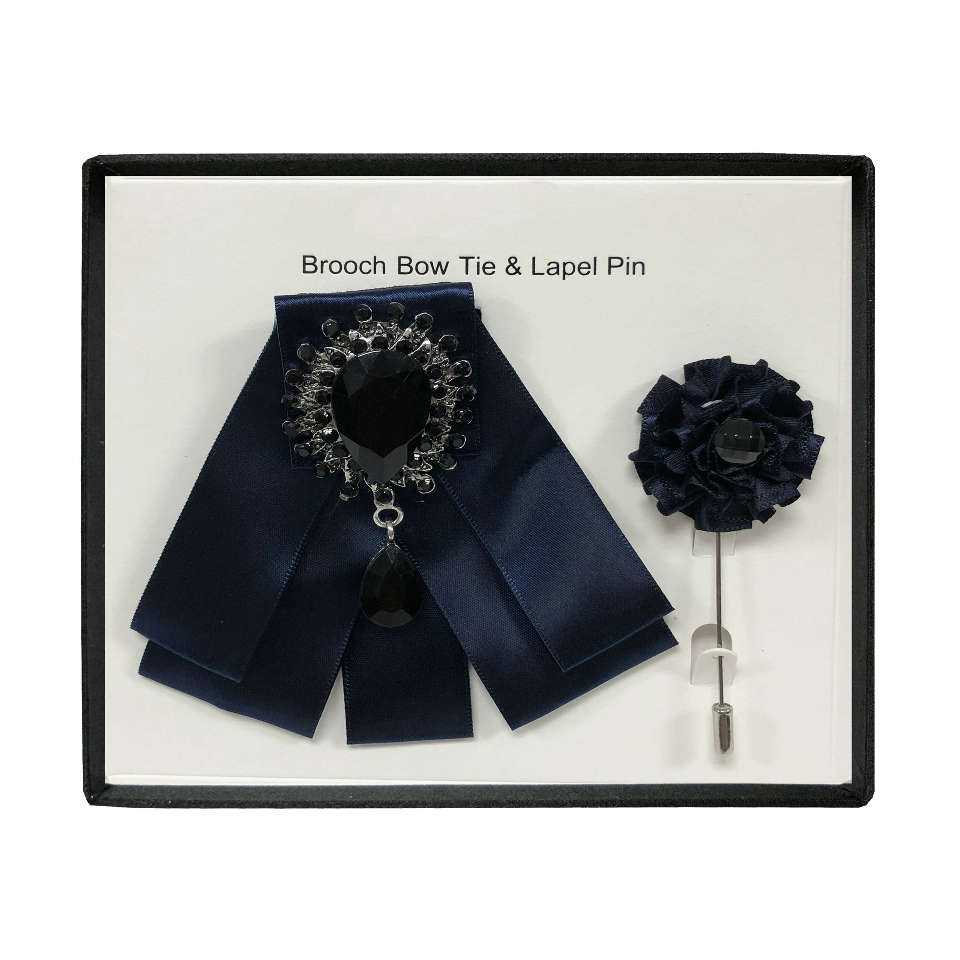 Men's Brooch Bow Tie and Lapel Fashion Accessories Set – OMC Formal