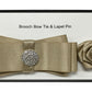 Men's Fashion Rhinestone Brooch Bow Tie and Lapel Accessories Set