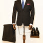 big and tall men's black suit
